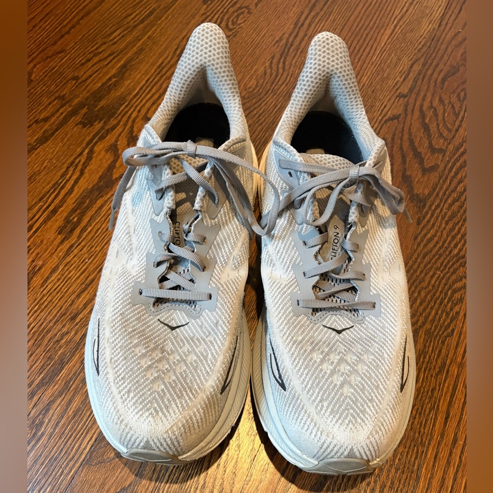 Men’s Hoka Clifton Gray Athletic Running Shoes